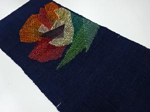 未使用品　花模様織出し夏用名古屋帯